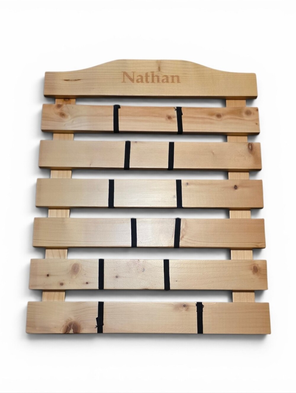 Wooden Personalized Martial Arts Belt Rack - NATHAN